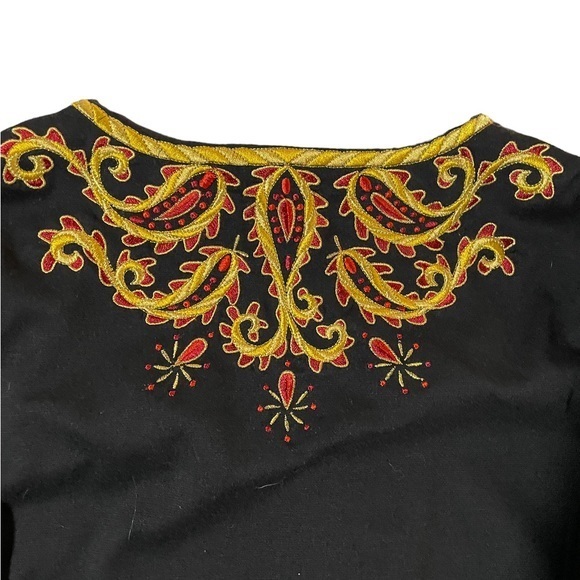 Bob Mackie Embroidered Shirt,  XS - Picture 4 of 11